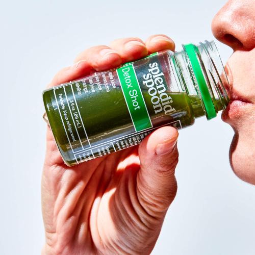 Person drinking Detox Shot