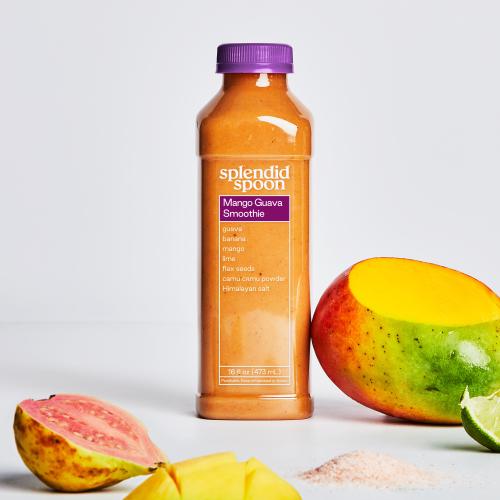 Mango Guava Smoothie with Ingredients