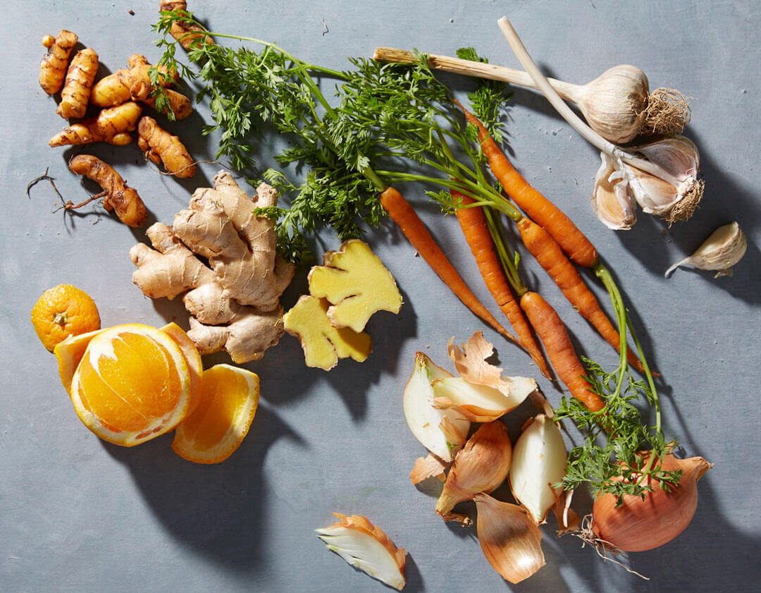 Different ingredients on a table