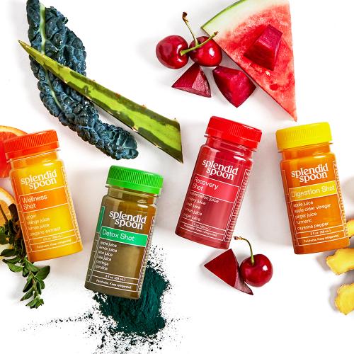 Shots overhead with ingredients