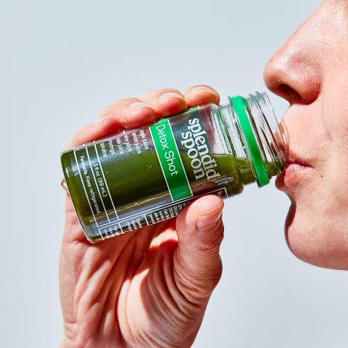 Drinking a Detox Shot