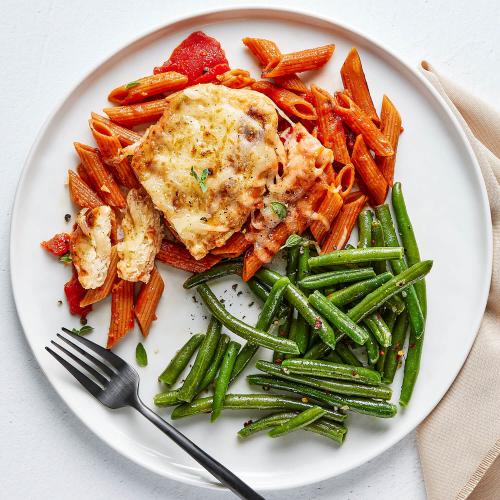 Vegan Chick’n Parm Dish on a plate