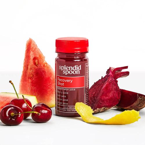 Recovery Shot with ingredients around it